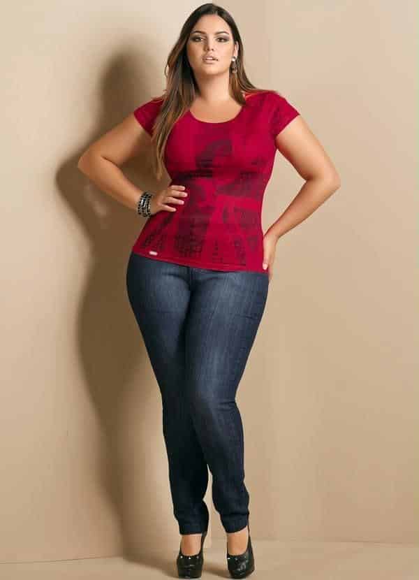 ... 15 Cute Outfits with Skinny Jeans for Plus Size Ladies