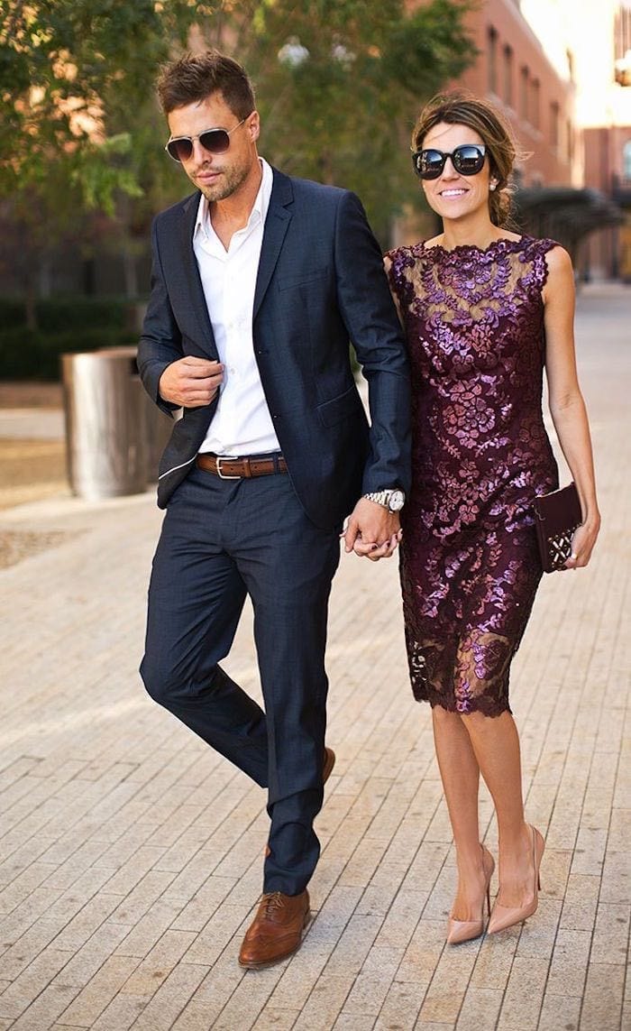 couple in formal wear