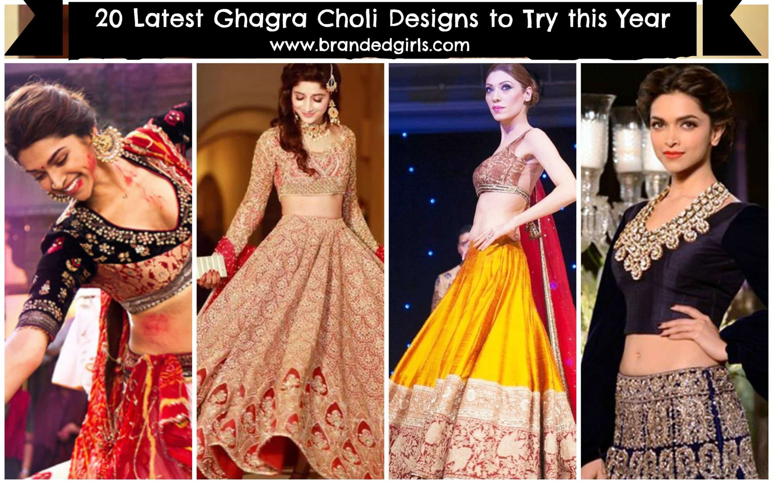 latest ghagra choli patterns