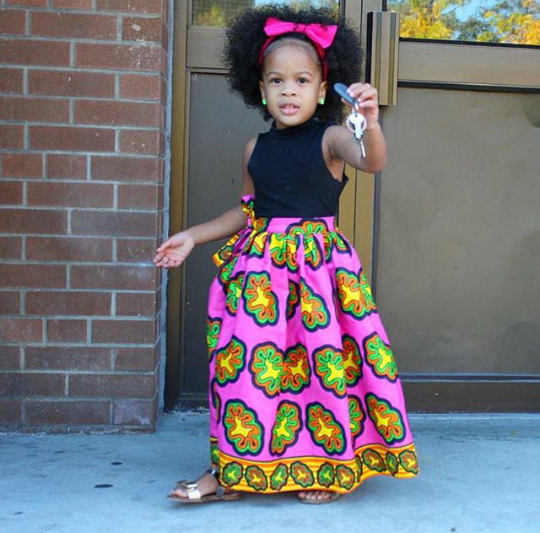 Trendy Ankara Maxy Skirt Style