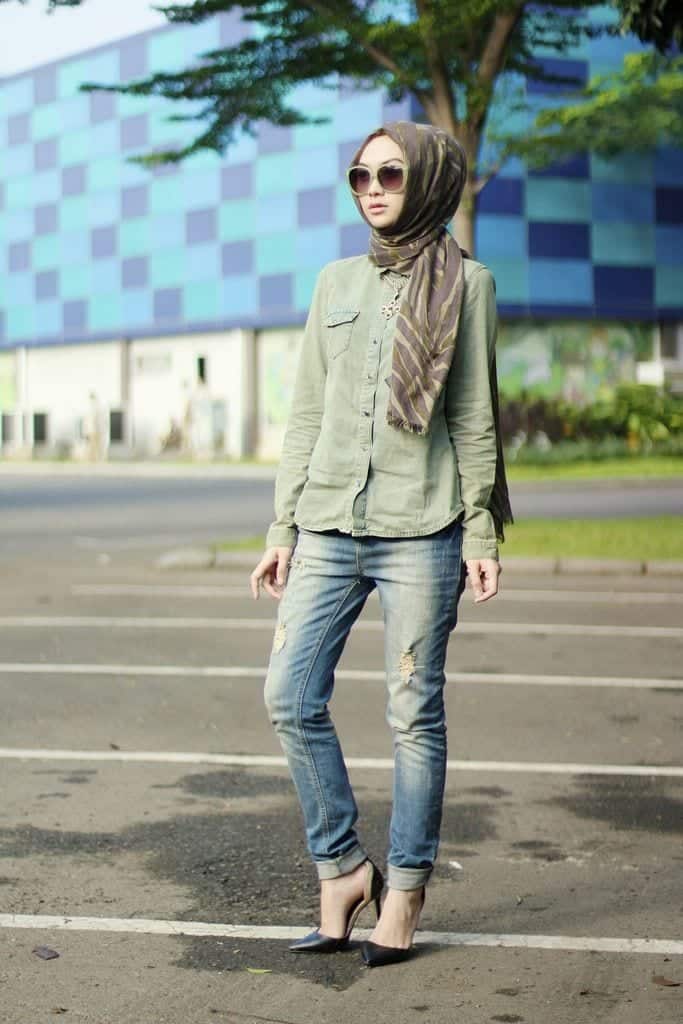 Hijab with Skinny Jeans