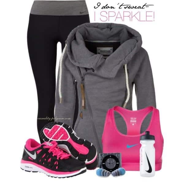 Winter Workout Outfits-15 Cute Winter Gym Outfits for Women