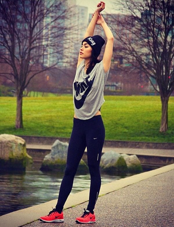 Winter Workout Outfits-15 Cute Winter Gym Outfits for Women