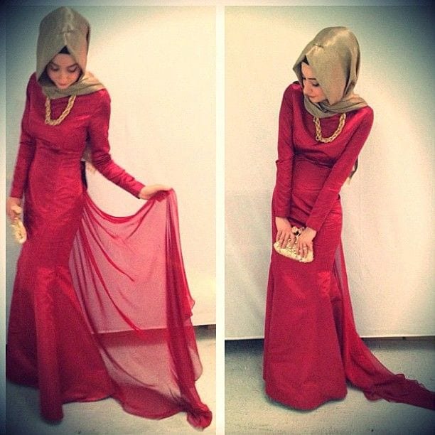 Hijab Party Style-22 Elegant Ways to Wear Hijab for Parties