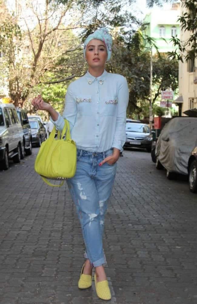 hijab with boyfriend jeans