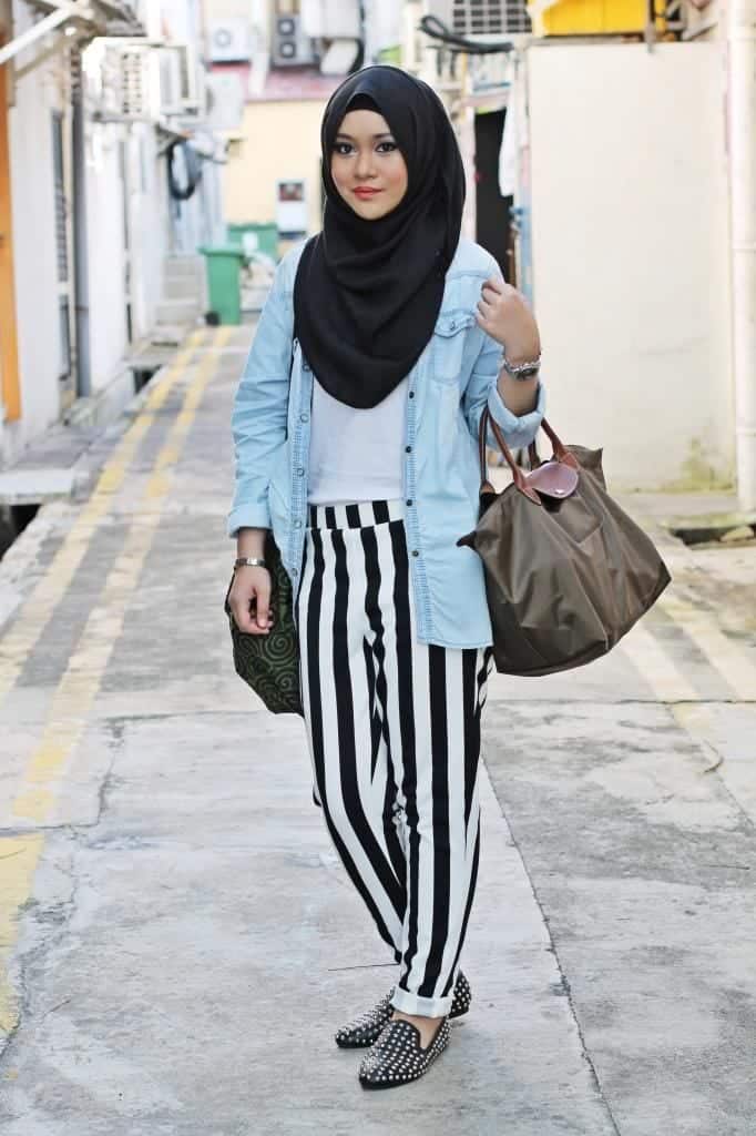 18 Cute Ways to Tie Hijab Fashionably with Different Outfits