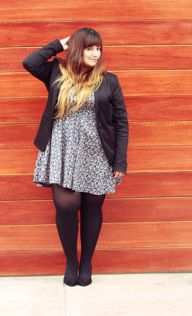 plus size outfit with blazer