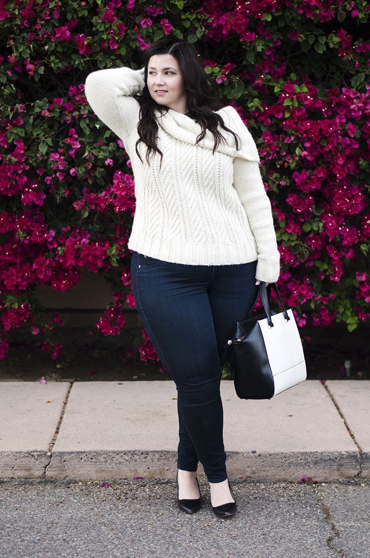 15 Cute Outfits with Skinny Jeans for Plus Size Ladies