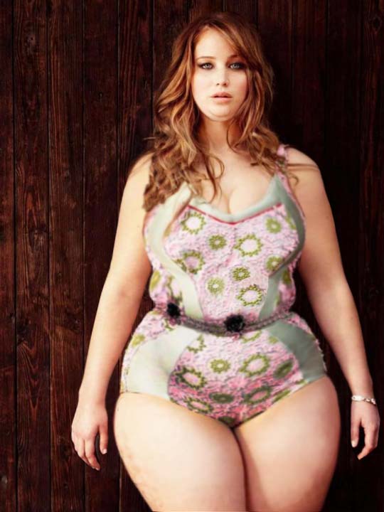 Celebrities look as plus size (7)