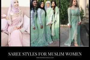 Modest Saree Styles-15 Latest Saree Designs For Muslim Women