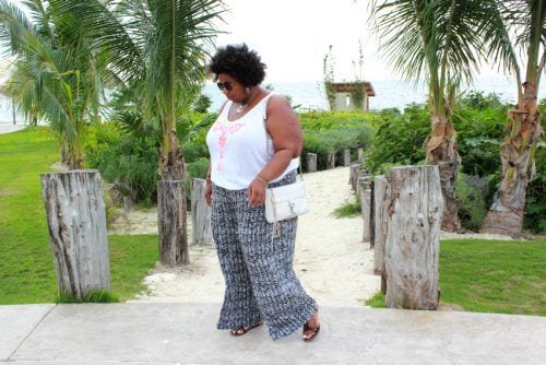 plus size beach outfit