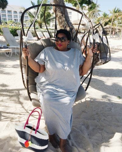 plus size beach outfit