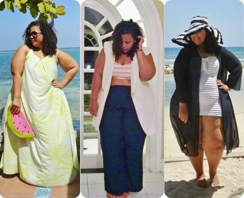 beach outfits for curvy women