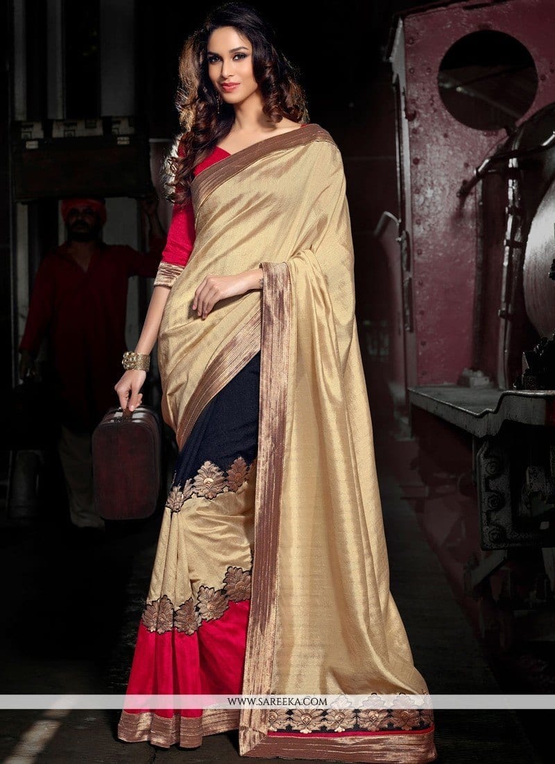 Modest Saree Styles-15 Latest Saree Designs For Muslim Women