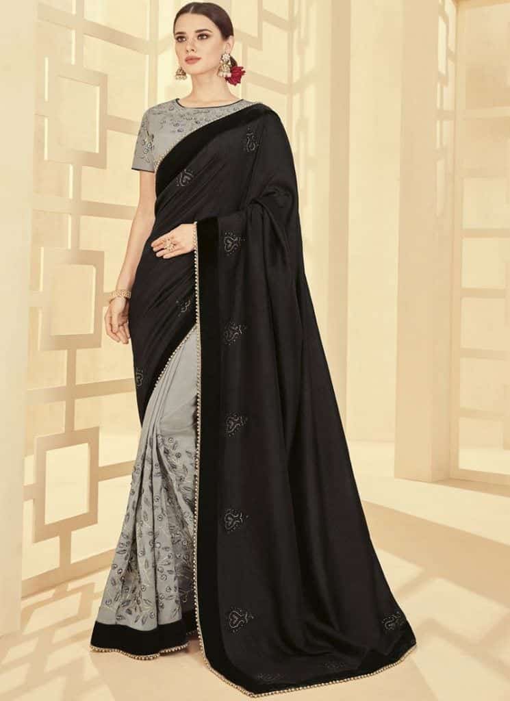 Modest Saree Styles-15 Latest Saree Designs For Muslim Women