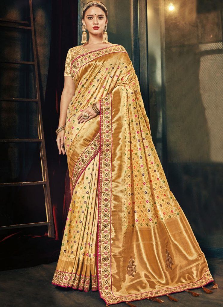 Modest Saree Styles-15 Latest Saree Designs For Muslim Women