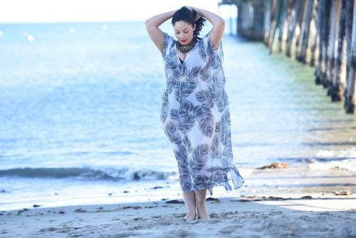 plus size beach outfit