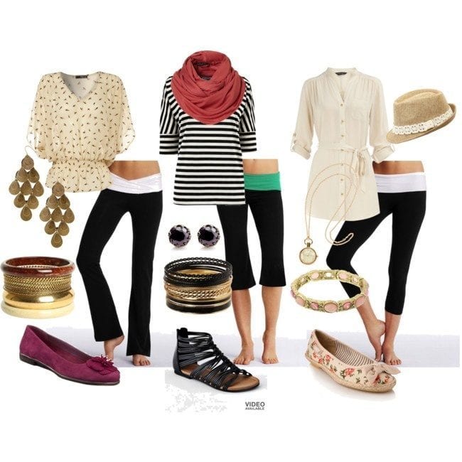what to wear with yoga pants