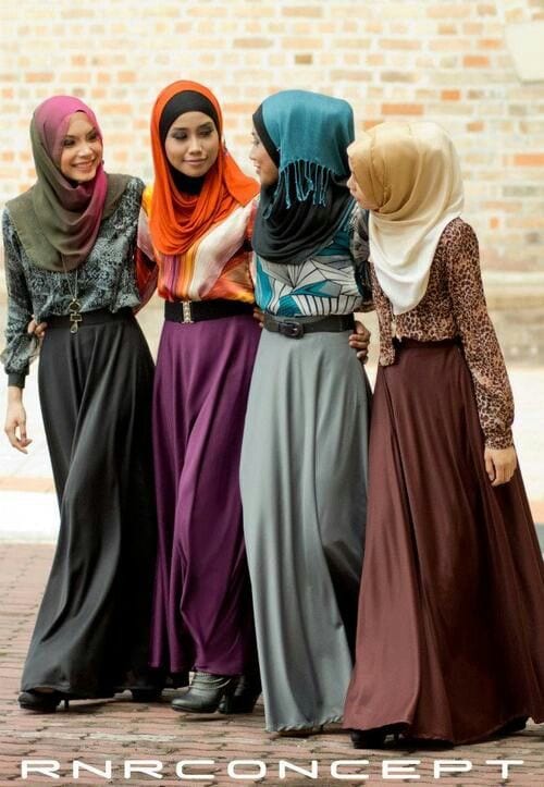 How to wear hijab with skirts? (7)