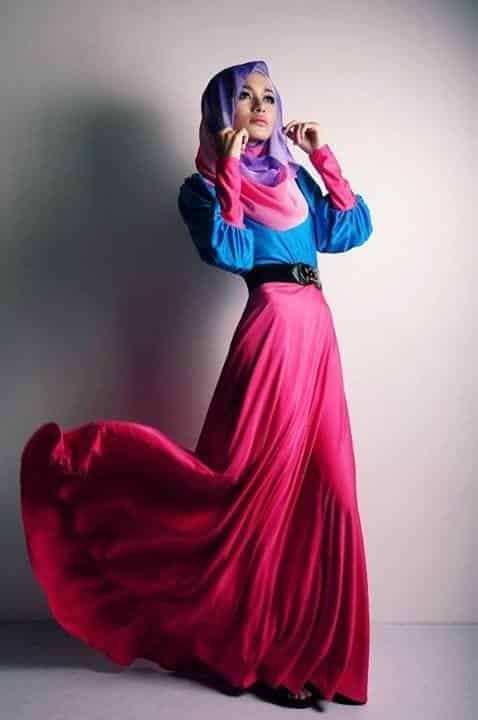 How to wear hijab with skirts? (6)