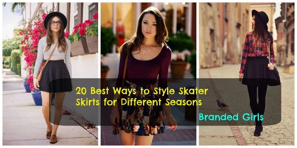 cute outfits with skater skirts
