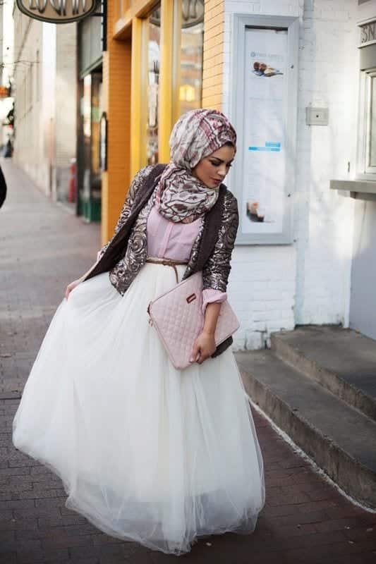 Hijab Skirt outfits-24 Modest Ways to Wear Hijab with Skirts