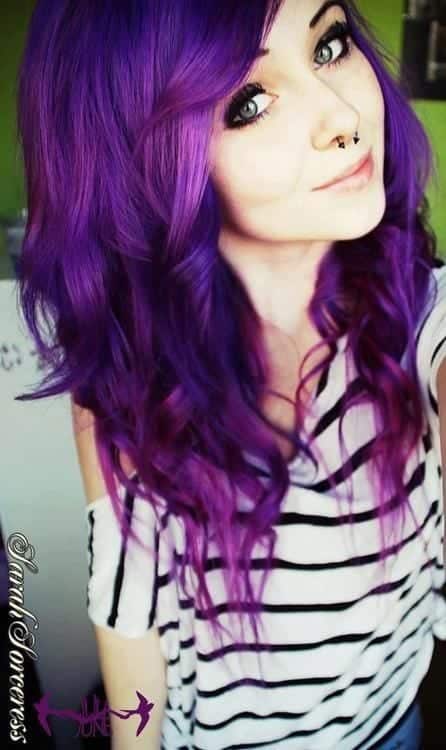Purple Hairstyles These 50 Cute Purple Shade Hairstyles You