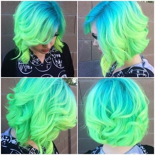 Blue and Green Ombre