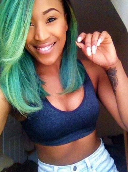 Green shade hairstyles for black girls
