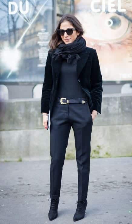 Street style with scarf