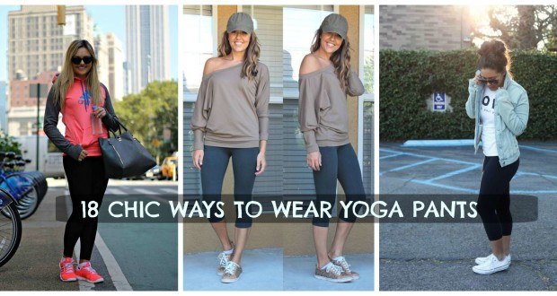 Yoga Pants Outfits-18 Ways to Wear Yoga Pants for Chic Look