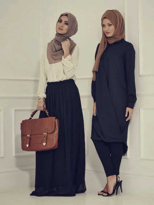 Hijab Skirt outfits-24 Modest Ways to Wear Hijab with Skirts