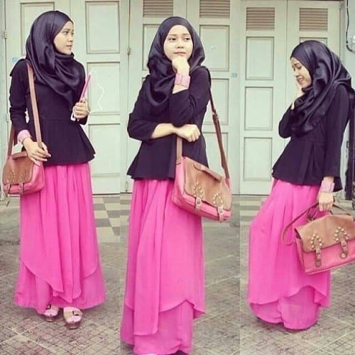 Hijab Skirt outfits-24 Modest Ways to Wear Hijab with Skirts