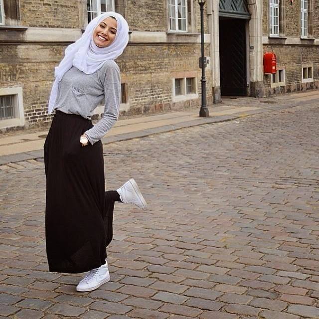 Hijab Skirt outfits-24 Modest Ways to Wear Hijab with Skirts