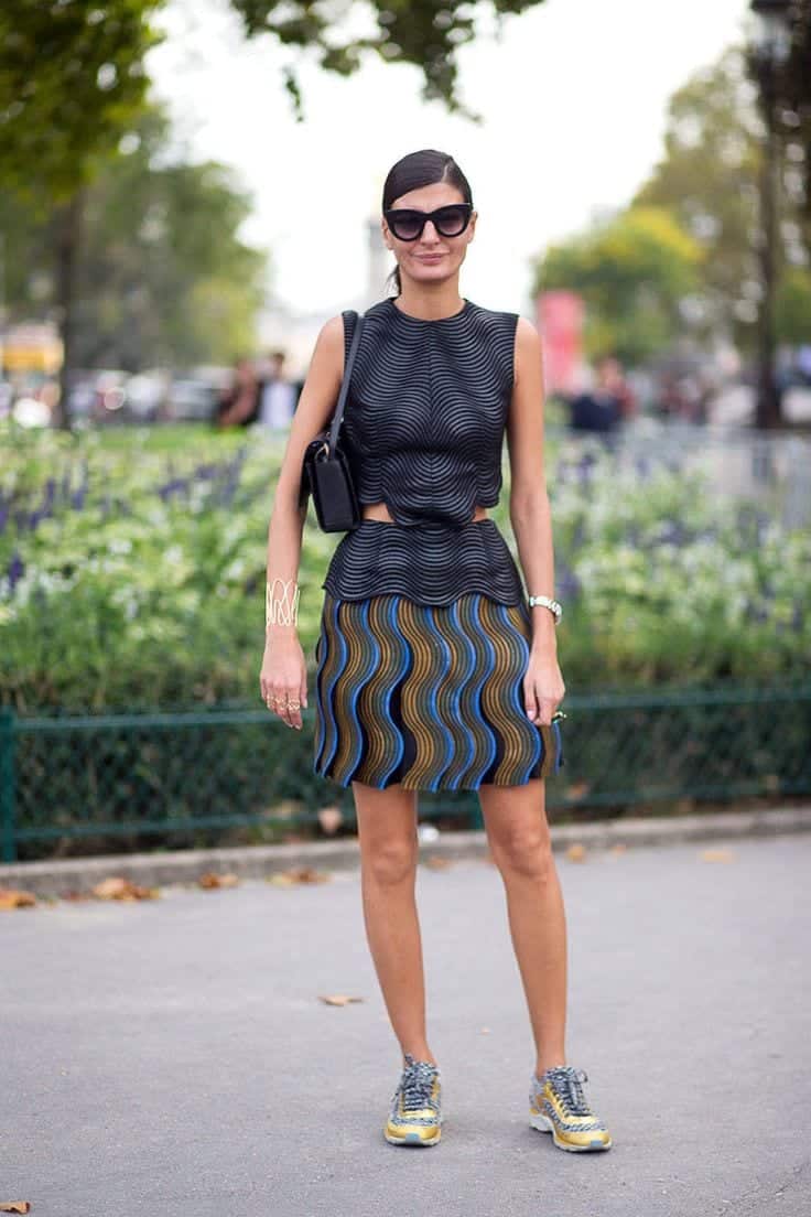 Different types of shoes with a variety of skirts (18)