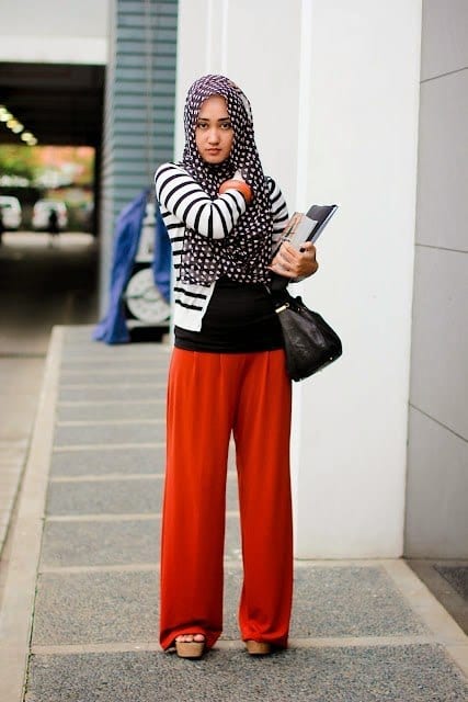 Hijab with Palazzo Pants-20 Ways to Wear Palazzo Pants Modestly