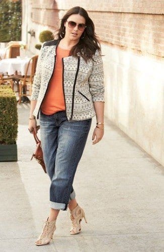18 Plus size Women Boyfriend Jeans Outfits Combinations