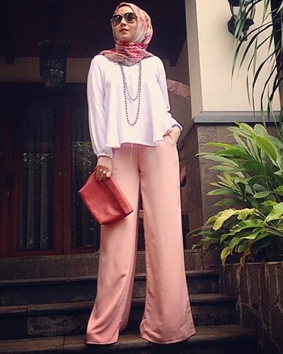 Hijab with Palazzo Pants-20 Ways to Wear Palazzo Pants Modestly