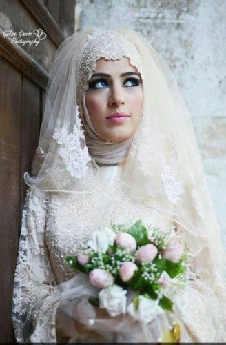Wedding Hijab Styles-20 Simple Hijab Fashion for Wedding