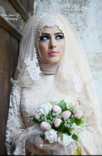 Bridal Hijab For Weddings- 20 Hijab Styles For Muslim Brides