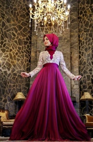 Wedding Hijab Styles-20 Simple Hijab Fashion for Wedding