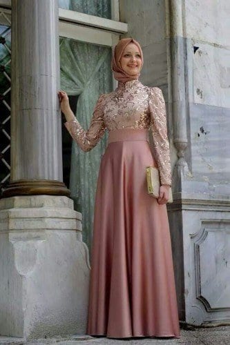 Wedding Hijab Styles-20 Simple Hijab Fashion for Wedding