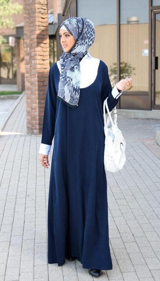 Abaya with decent hijab for girls