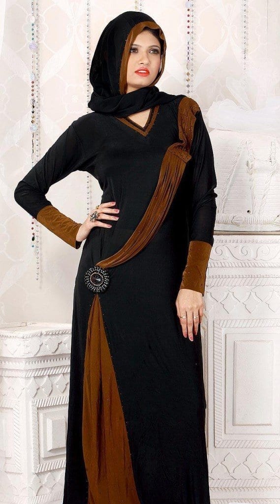 Beautiful Abaya decorated with Lace