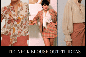 Women's Necktie Outfits - 35 Ways to Wear Tie Neck Blouse