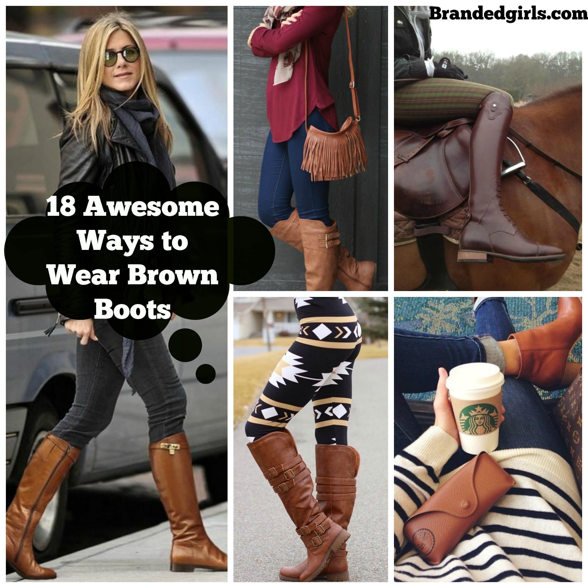 brown boots outfits