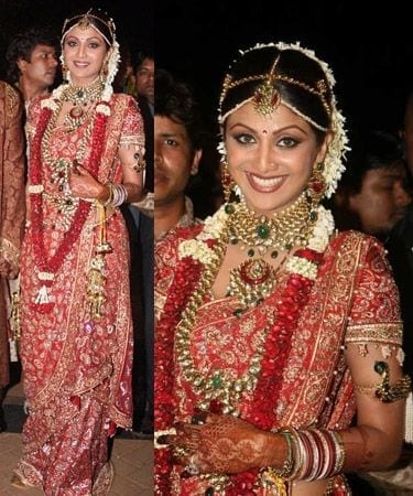shilpa's wedding dress