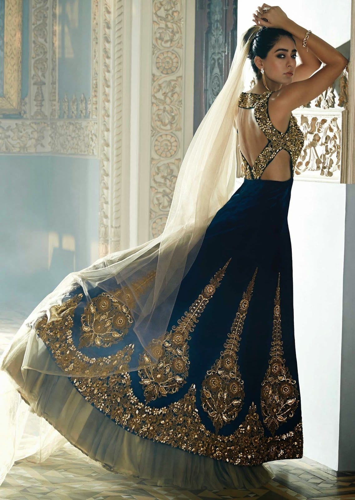 dangri lehenga
