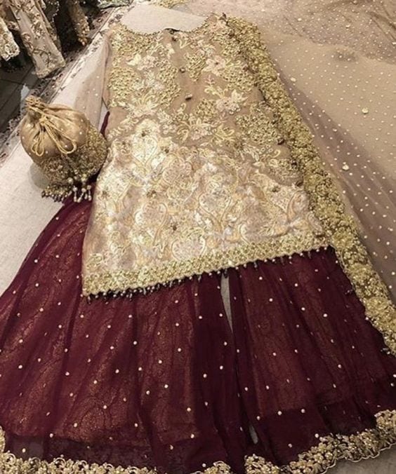 Bridal Sharara Designs - 32 Latest Sharara Styles For Brides