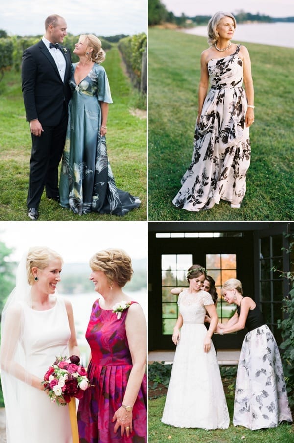 mother of bride printed outfits